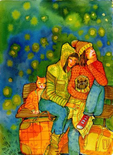 Print of Family Paintings by Iryna Potapenko