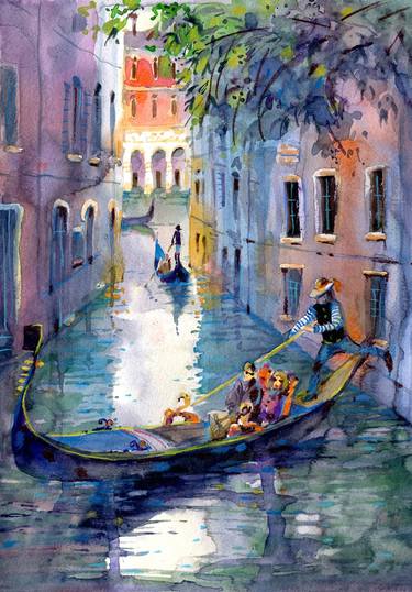 Print of Fine Art Boat Paintings by Iryna Potapenko