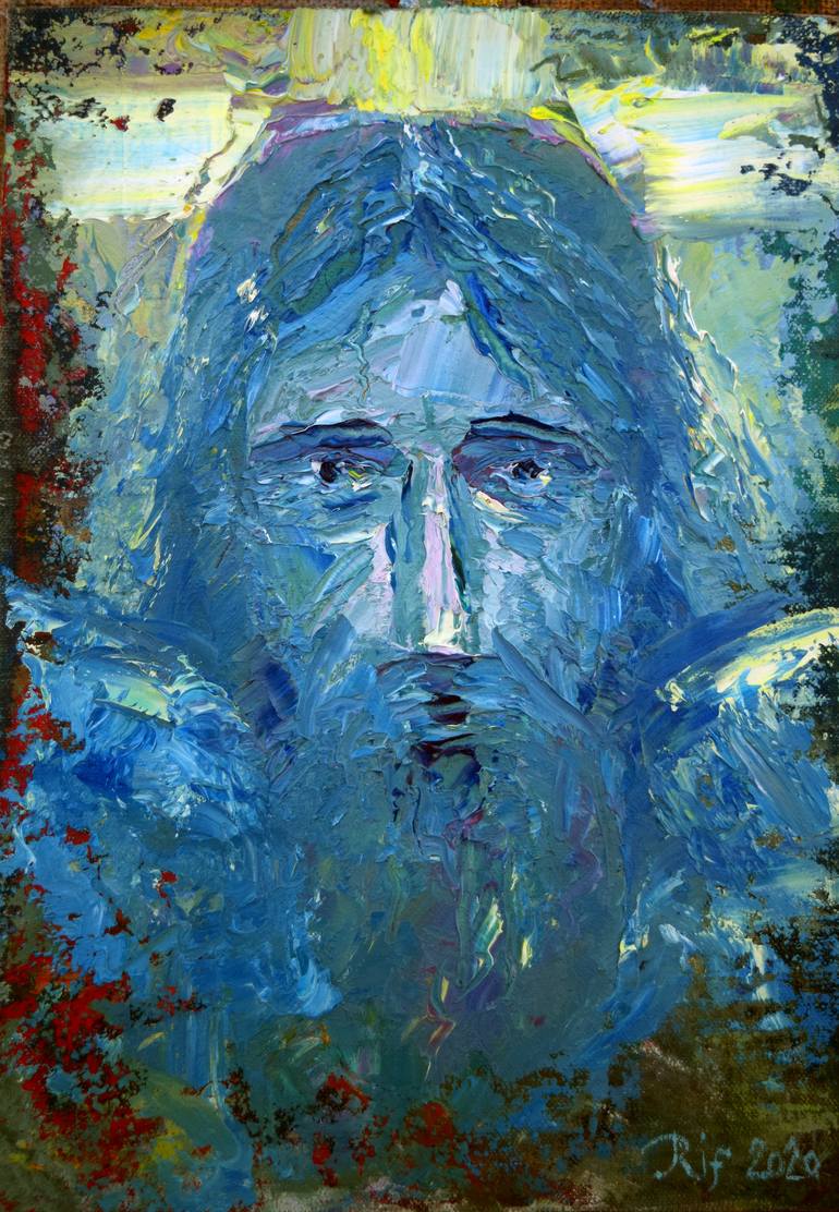 Jesus of Nazareth. Painting by Rif Khasanov | Saatchi Art