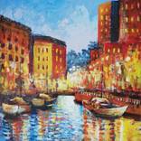 Lights in the port by Sabina Alomerovic
