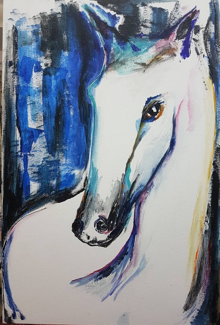 Equine Abstract Series Painting By Insiya Malbari 