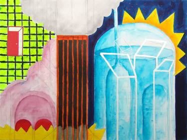 Original Abstract Architecture Paintings by Javier Guijarro Fayard