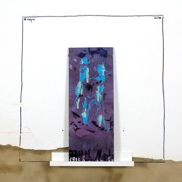 Original Abstract Expressionism Abstract Painting by Its Perfect Chaos