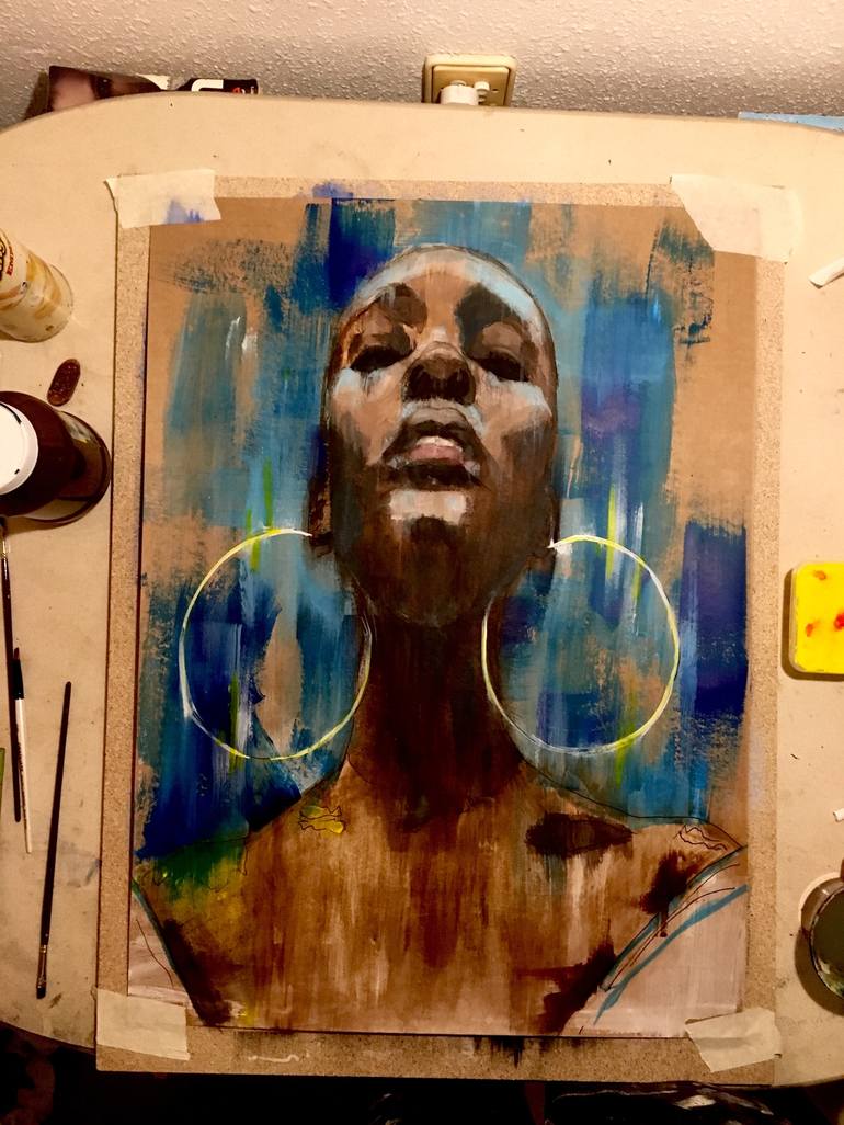 Original Figurative Portrait Painting by Its Perfect Chaos