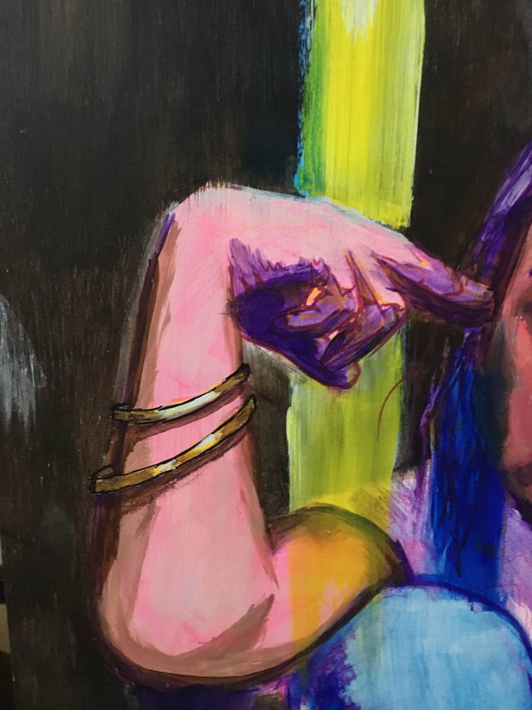 Original Figurative People Painting by Its Perfect Chaos