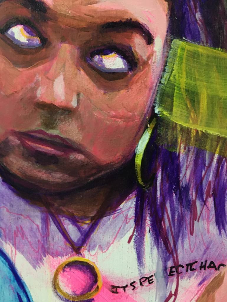 Original Figurative People Painting by Its Perfect Chaos