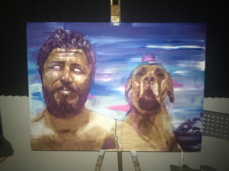 Original Figurative People Painting by Its Perfect Chaos