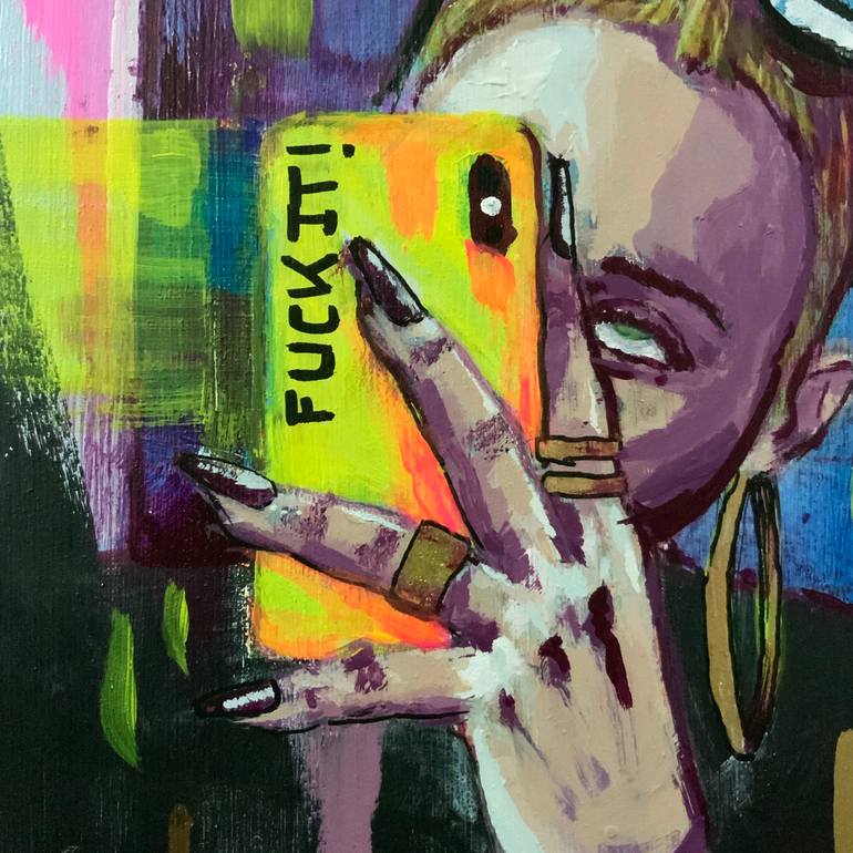 Original Figurative People Painting by Its Perfect Chaos