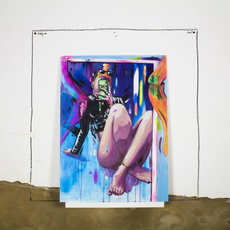 Original Figurative People Painting by Its Perfect Chaos