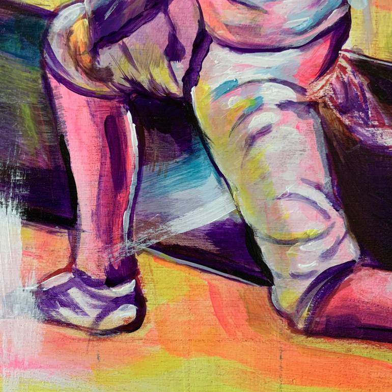 Original Impressionism Sport Painting by Its Perfect Chaos