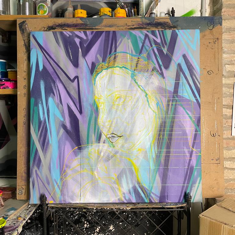 Original Figurative People Painting by Its Perfect Chaos