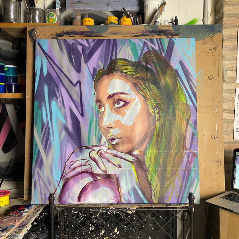 Original Figurative People Painting by Its Perfect Chaos
