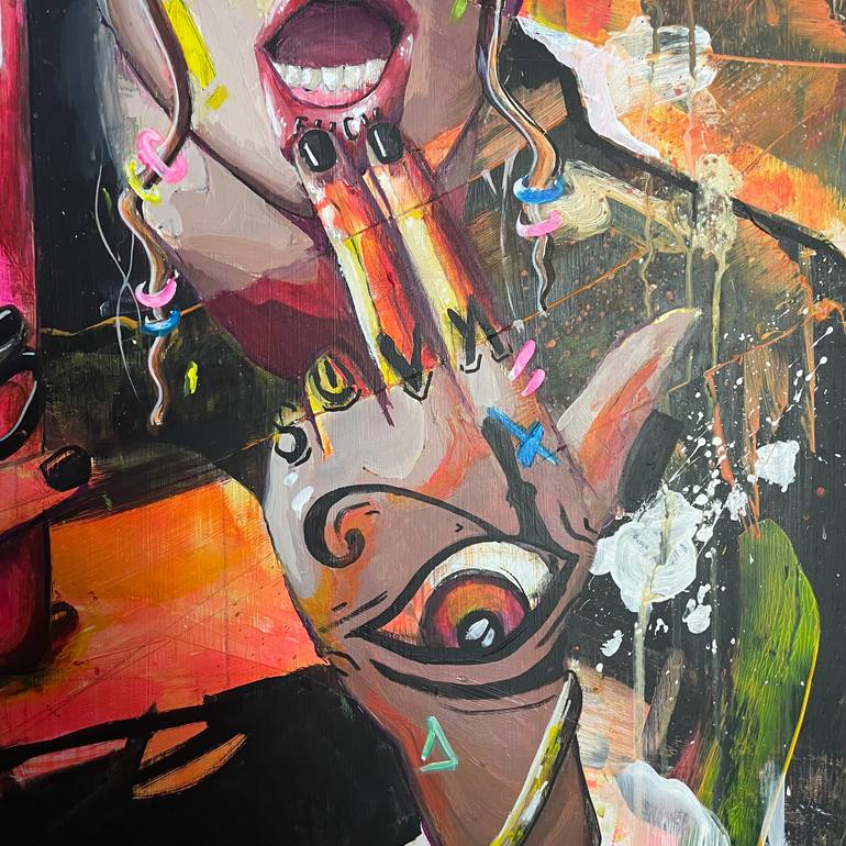 Original Figurative People Painting by Its Perfect Chaos
