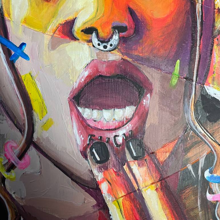 Original Figurative People Painting by Its Perfect Chaos