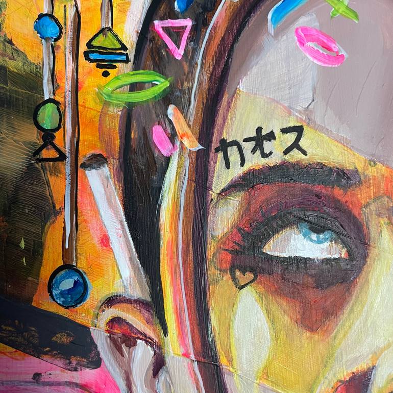 Original Figurative People Painting by Its Perfect Chaos