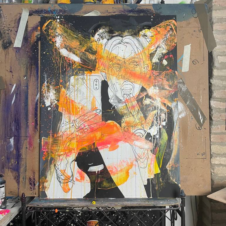 Original Figurative People Painting by Its Perfect Chaos