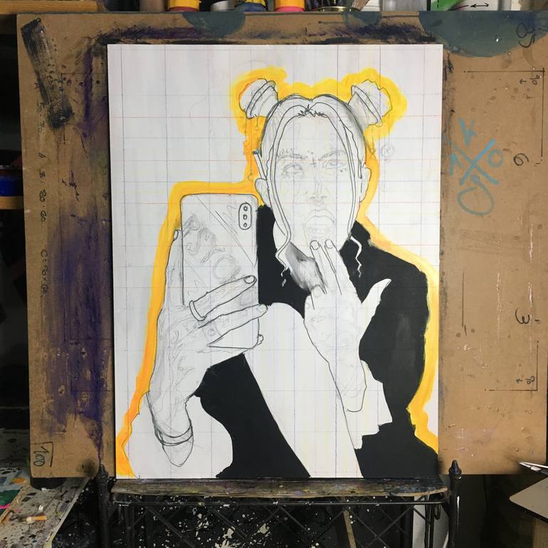 Original Figurative People Painting by Its Perfect Chaos