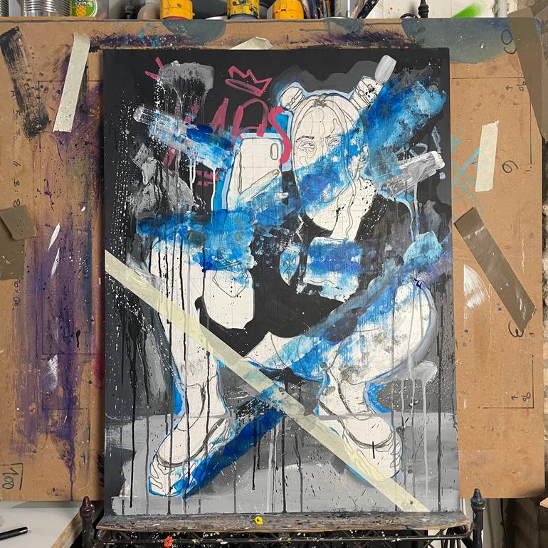 Original Figurative People Painting by Its Perfect Chaos