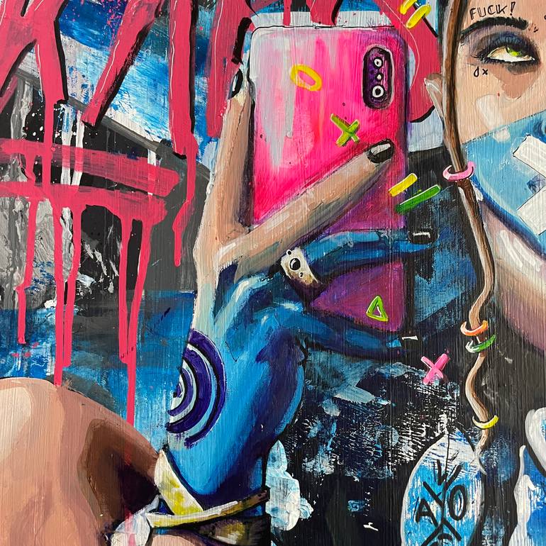 Original Figurative People Painting by Its Perfect Chaos