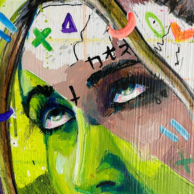 Original Figurative People Painting by Its Perfect Chaos