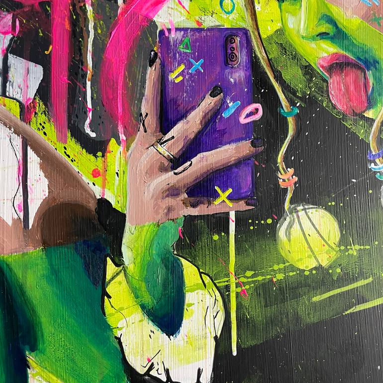Original Figurative People Painting by Its Perfect Chaos