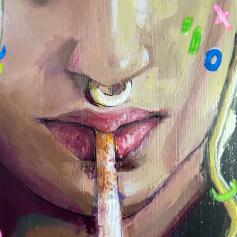 Original Figurative People Painting by Its Perfect Chaos
