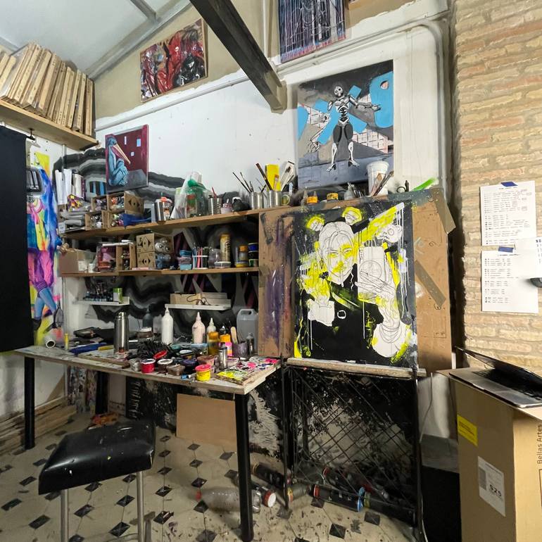 Original Figurative People Painting by Its Perfect Chaos