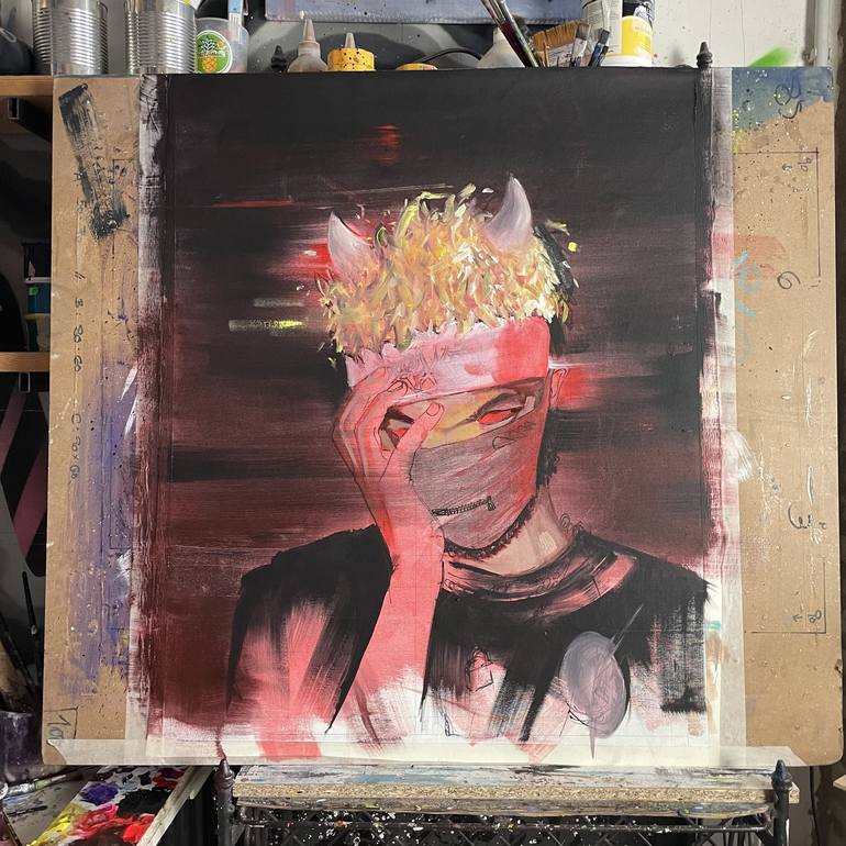 Original Portraiture Portrait Painting by Its Perfect Chaos