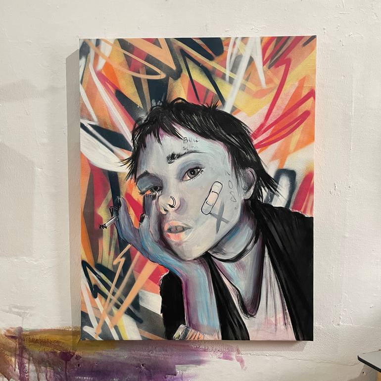 Original Portraiture People Painting by Its Perfect Chaos