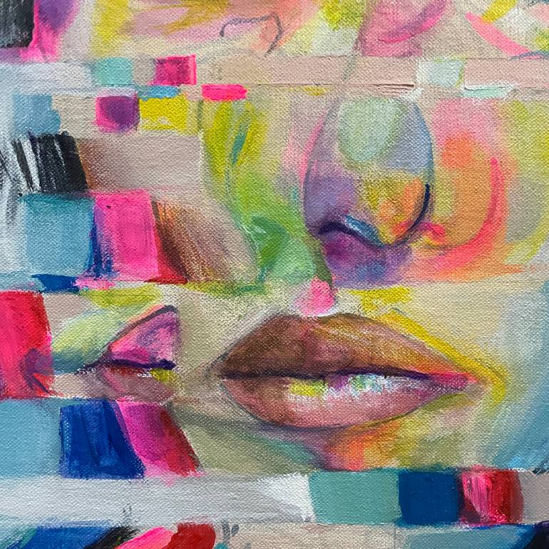 Original Street Art People Painting by Its Perfect Chaos