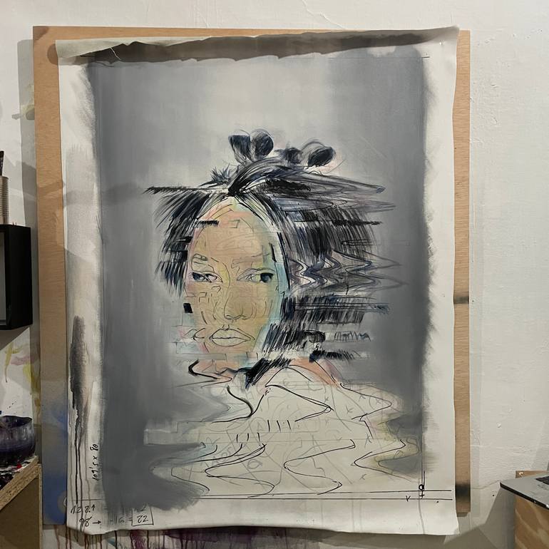 Original Street Art People Painting by Its Perfect Chaos