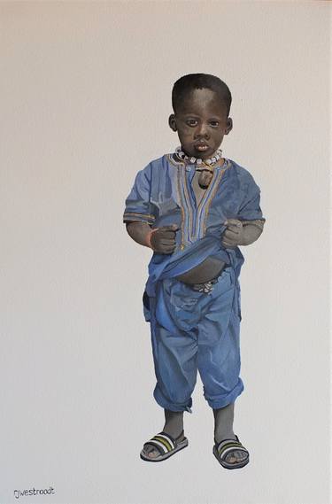 Original Figurative Children Paintings by Raymond John Westraadt