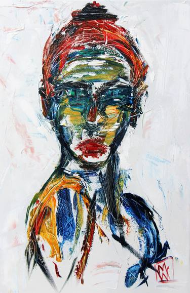 Original Abstract Expressionism Portrait Paintings by Mike Wehner