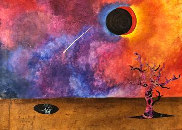 Original Outer Space Painting by Athena Fibanocci