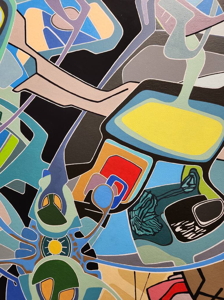 Original Abstract Painting by Eugene Pokutnev