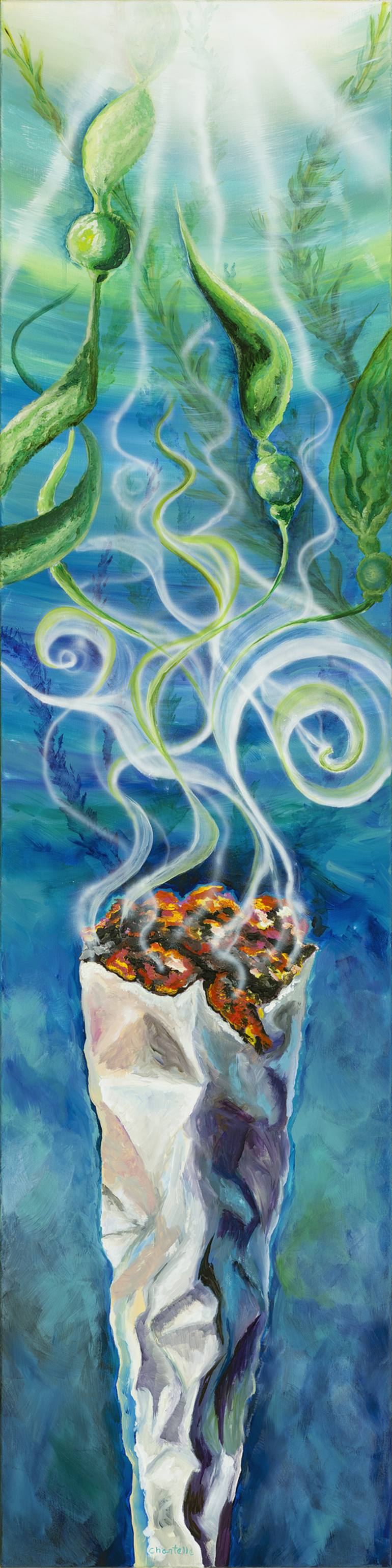 Weed on Weed Painting by Chantelle Davidson Saatchi Art