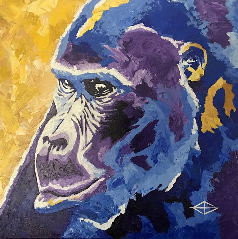Harambe Painting by Geraldo Dominguez Saatchi Art