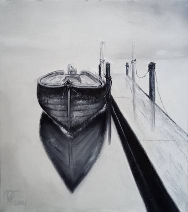 Print of Impressionism Boat Paintings by Julianna Tulinova