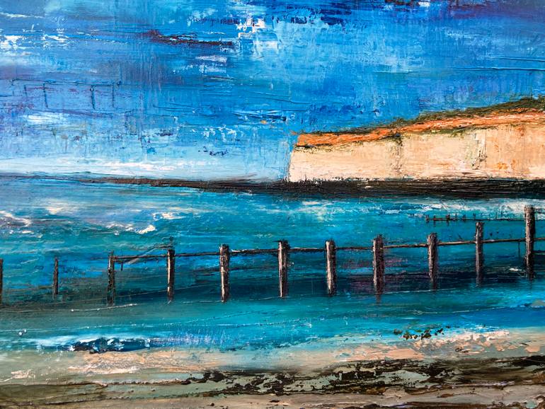 Original Abstract Seascape Painting by Aaron Thomason