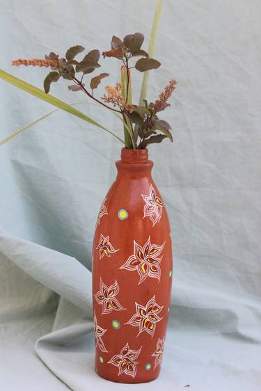 flower vase/ water bottle from terracotta thumb