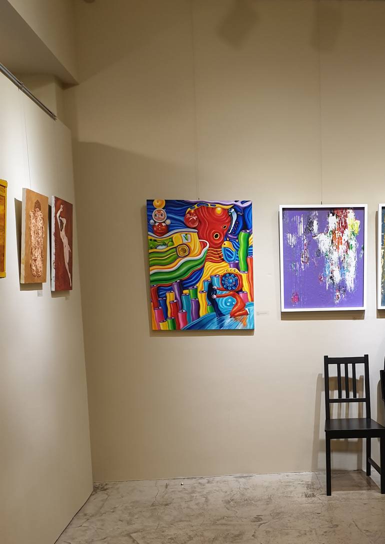 Original Abstract Expressionism Abstract Painting by Misung Kim