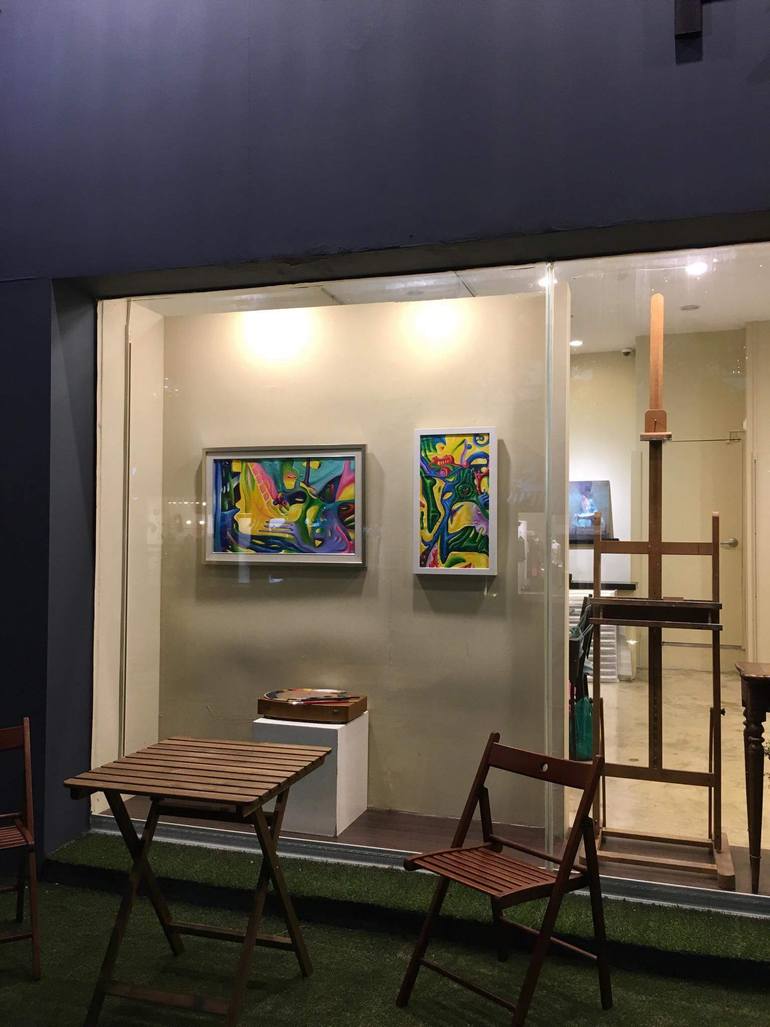 Original Abstract Expressionism Abstract Painting by Misung Kim