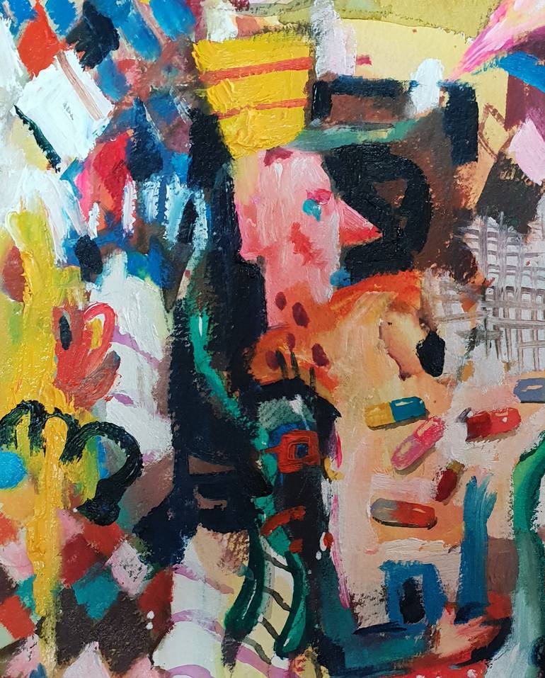 Original Abstract Expressionism Abstract Painting by Misung Kim
