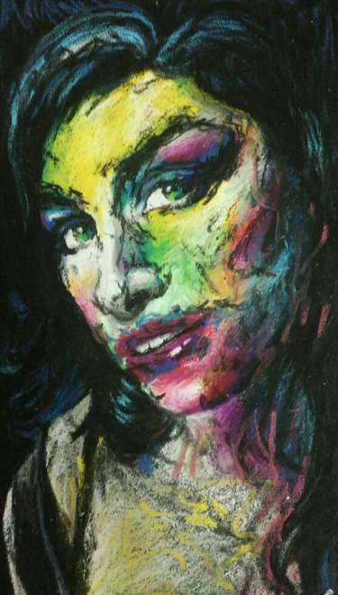 Original Abstract Expressionism Pop Culture/Celebrity Paintings by Misung Kim
