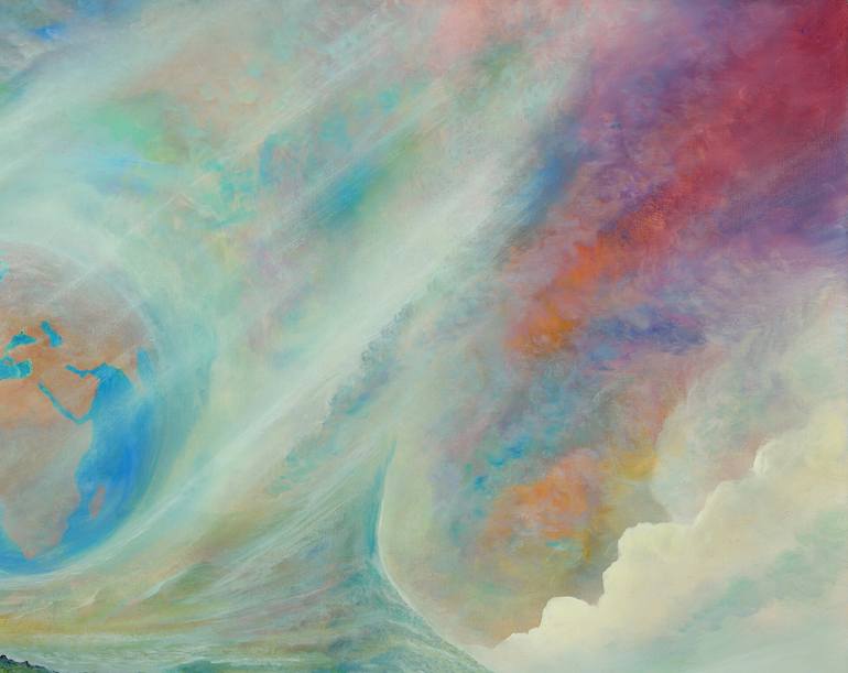 Original Contemporary Outer Space Painting by Silvian Sternhagel