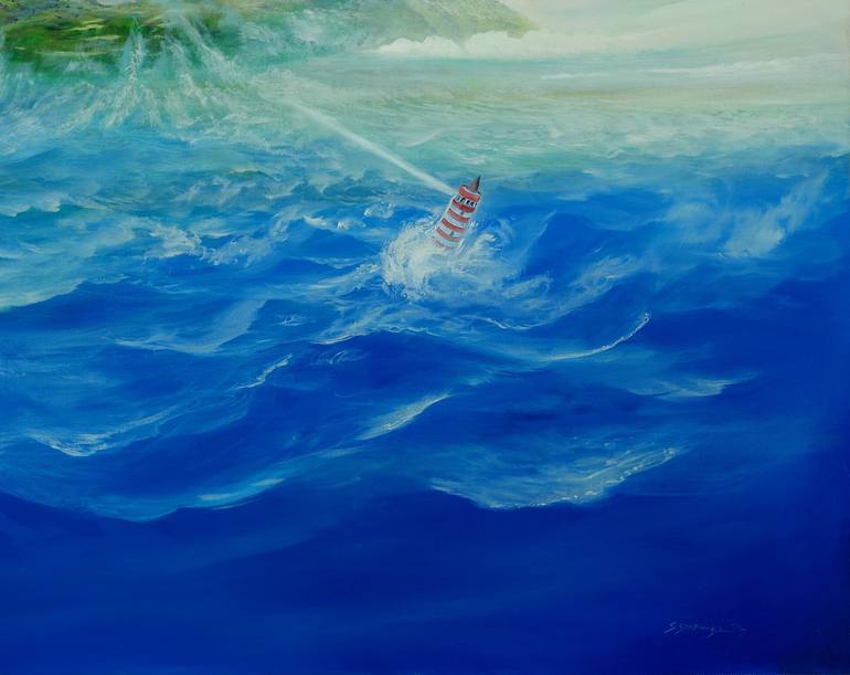 Original Contemporary Outer Space Painting by Silvian Sternhagel