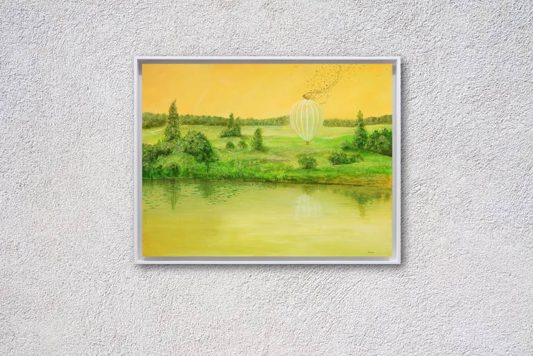 Original Dada Nature Painting by Silvian Sternhagel