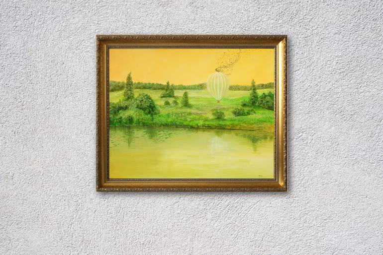 Original Dada Nature Painting by Silvian Sternhagel