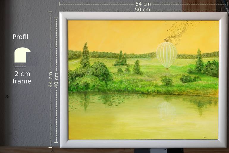 Original Dada Nature Painting by Silvian Sternhagel