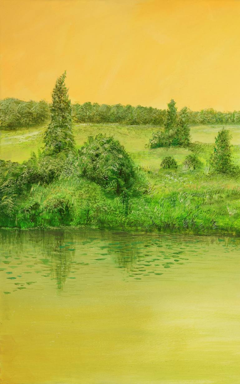 Original Dada Nature Painting by Silvian Sternhagel